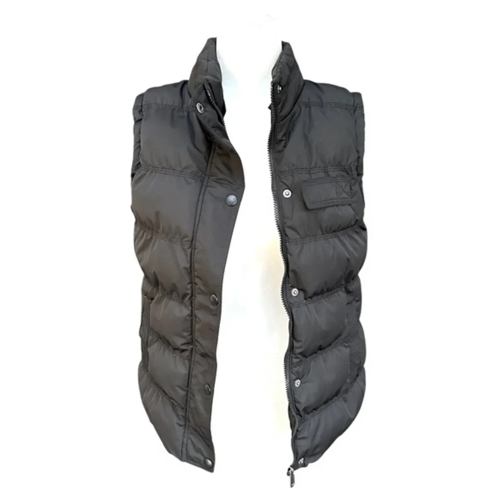 Women’s Black Insulated Puffer Vest Small Outdoor Casual Winter